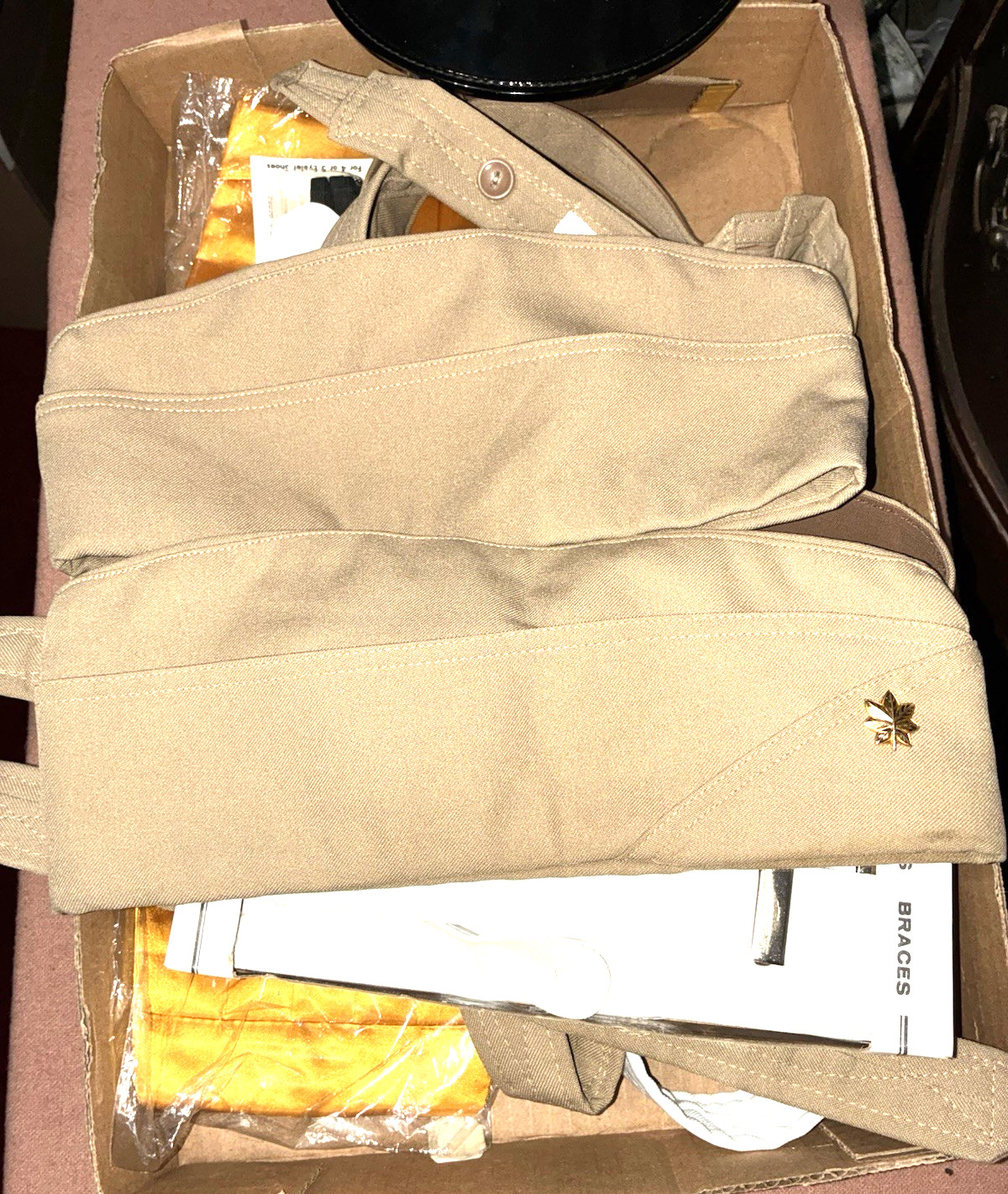 USN cap and mess dress accessories