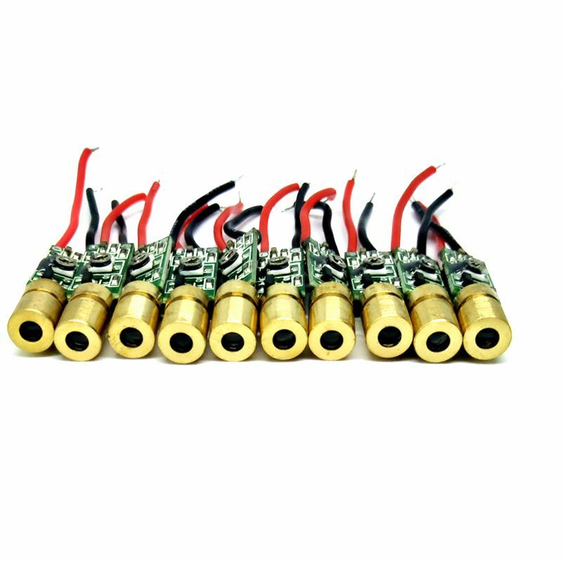 10pcs Dot Mini Green Laser Diode Module 520nm 5mw Level Laser Module for Aiming