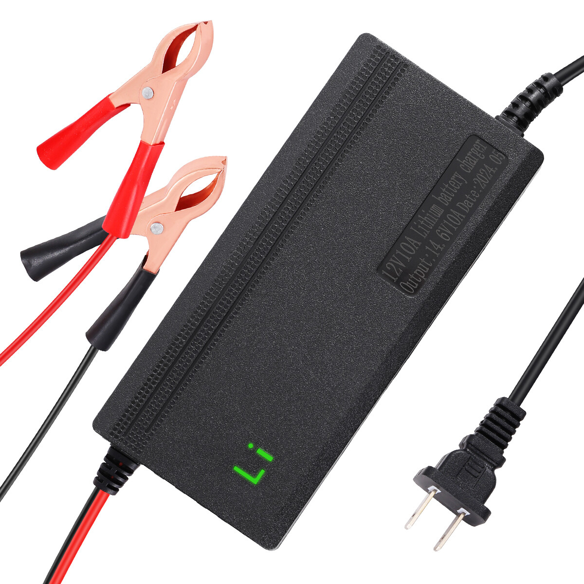 14.6V 10-Amp Smart Fast Charger For 12V Lithium Iron Phosphate (LiFePO4) Battery