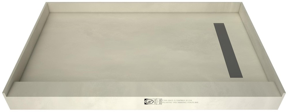 Tile Redi RT3648R-PVC Redi Trench 48" x 36" Rectangular Shower - Tileable