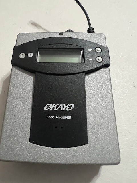 OKAYO EJ-7R Wireless Language Interpretation System Receiver only - Great