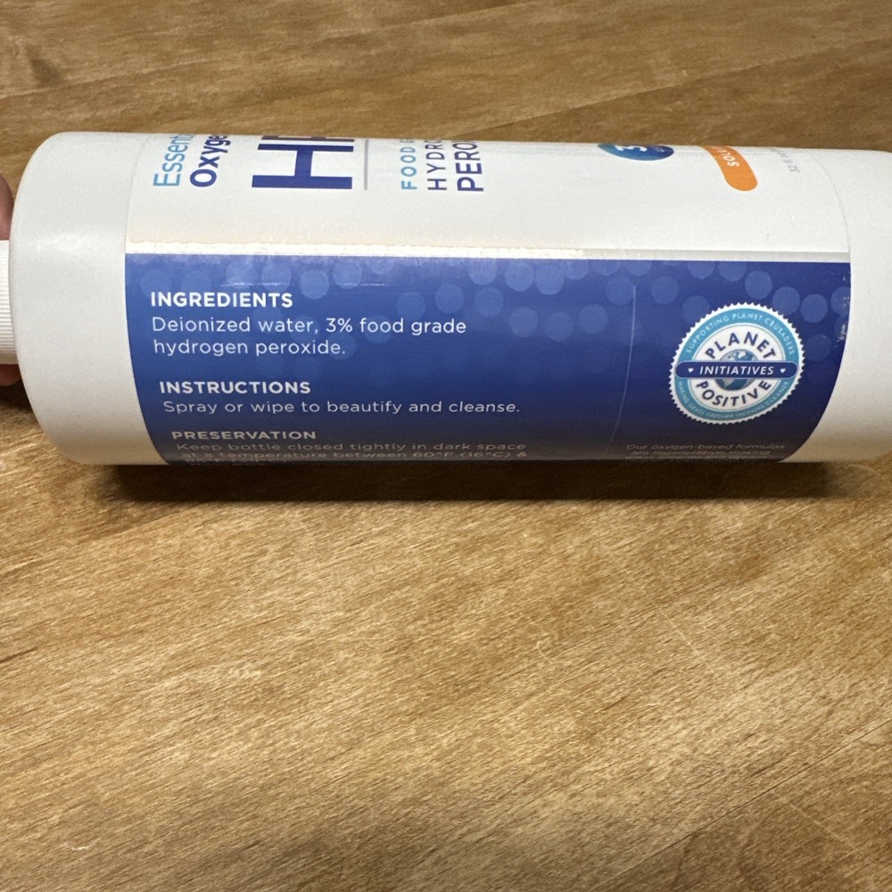 Essential Oxygen Food Grade Hydrogen Peroxide - 3% Solution 32 fl oz Liq