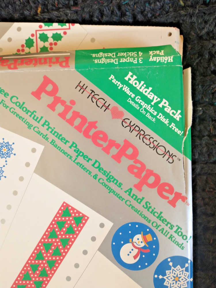 Hi Tech Expressions Continuous Printer Paper Lot Dot Matrix Greeting Paper