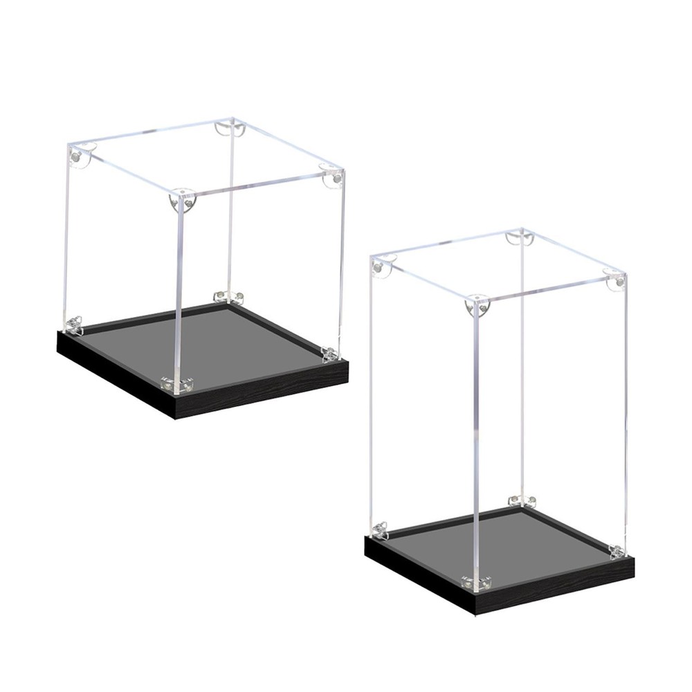 Mini Figure Display Case Acrylic Display Case Collectible Stackable Crafts Doll