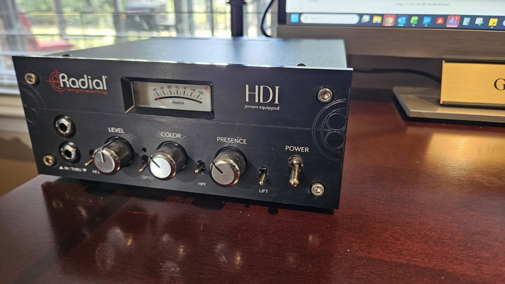 Radial Engineering HDI Direct Box Preamp 1-Channel Opto Compressor Filter