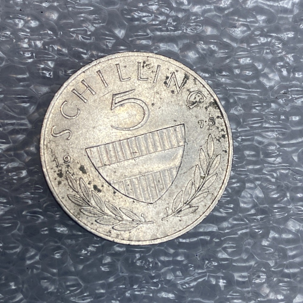💚 AUSTRIA COIN 5 SCHILLING 1975