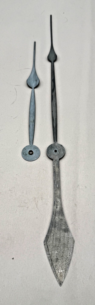 NOS Black Clock Hands, Quartz. Minute Hand 12", Hour 9" (CHL-3391)