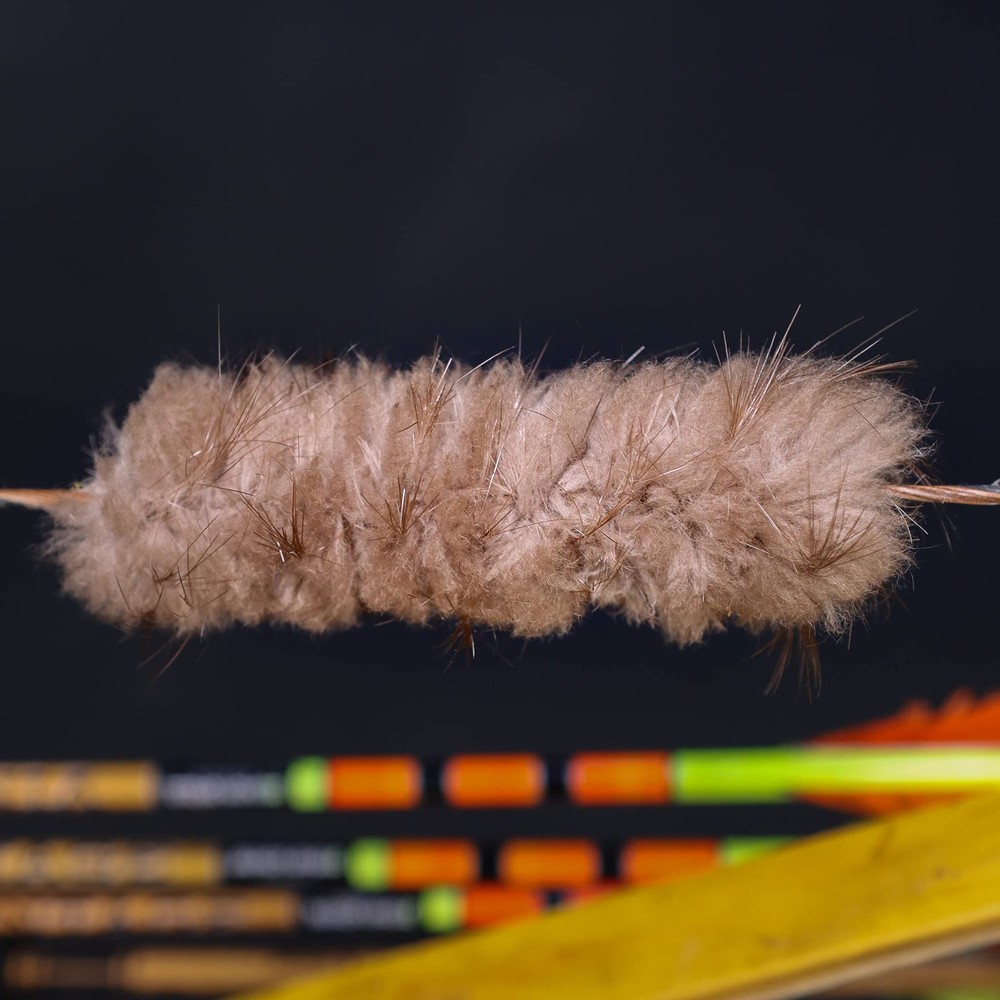 Shatterproof Archery Beaver Fur Bowstring Silencers Bow String Silencers for ...