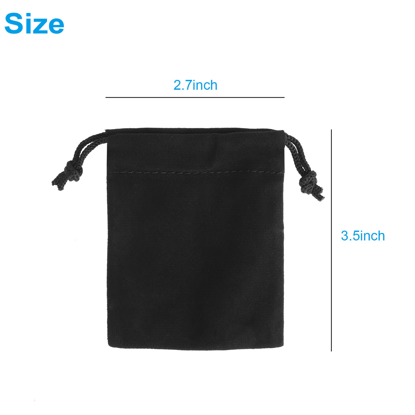 50/100Pcs Velvet Drawstring Velour Gift Pouches Ring Jewelry Bag Wedding Favors