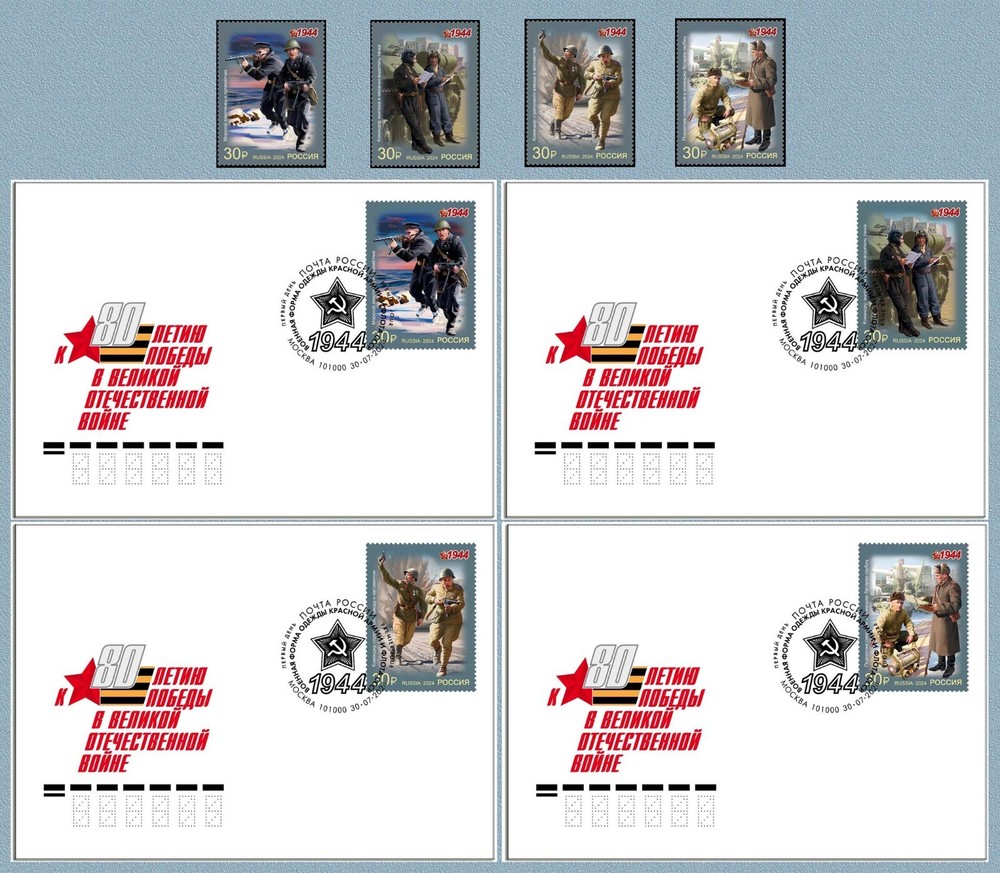 Russia-2024. 80th Anniversary of Victory. Military uniform of the Red Army. Set