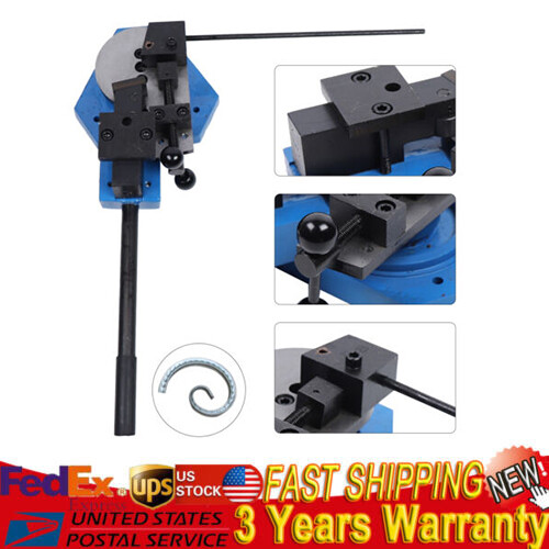 Bender Flat Round Square Angle Bar Bending Machine Metal Scroll Bender Tool!