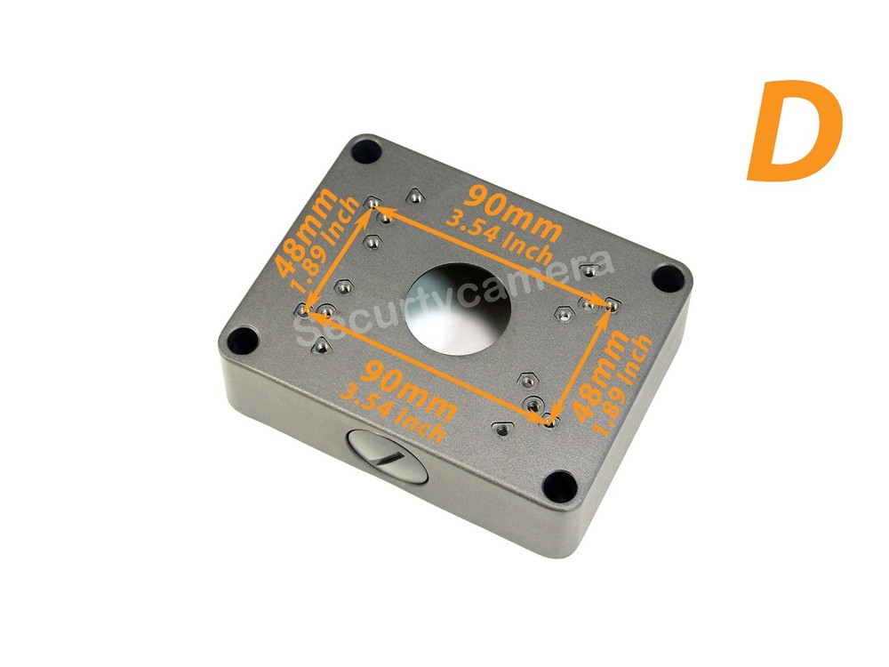 Dark Gray CCTV Security Bullet Camera Mounting Deep Base Junction Outlet Box 5.3