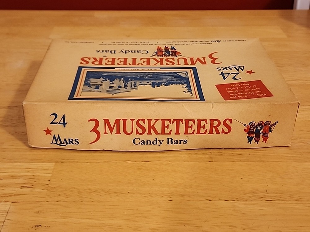 Vintage Mars 3 Musketeers Candy Box