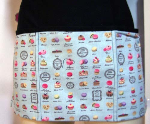 3 pocket waist aprons for servers assorted prints from solid to assorted prints