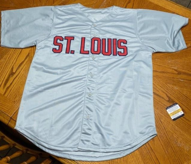 ALBERT PUJOLS HAND SIGNED AUTOGRAPHED GREY JERSEY - PRO-CERT COA - COAPROS (IOA)