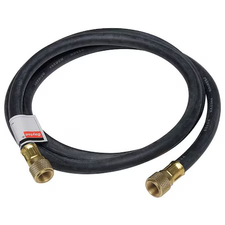 Dayton 4Pdg8 72" Charging/Vacuum Hose, Black