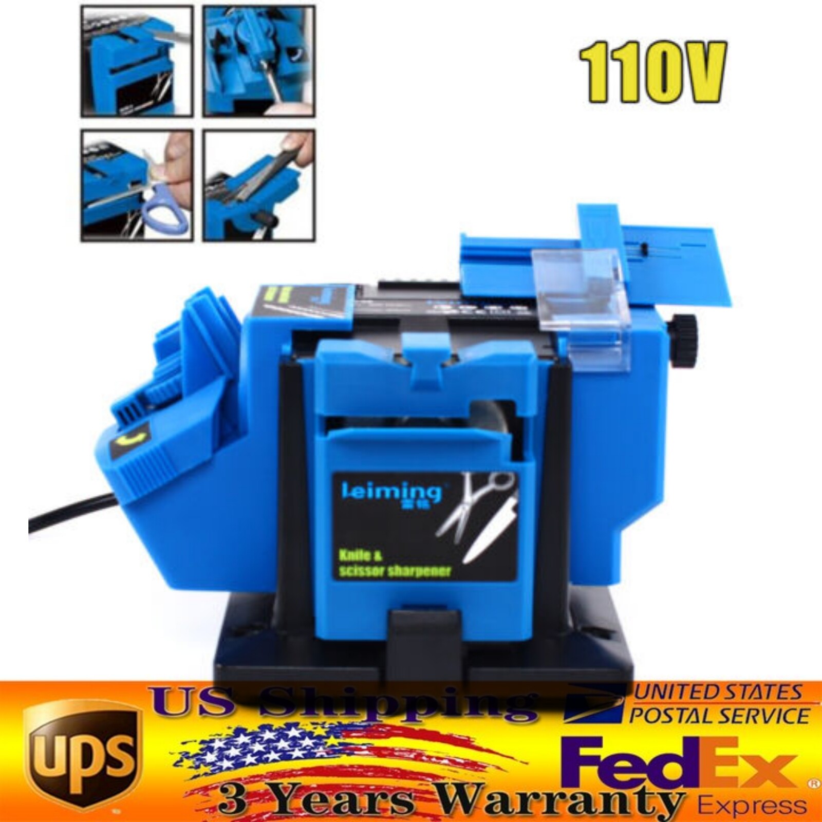 Electric Drill Bit Sharpener Multifunction Scissor/Knife Drill Sharpening Tool