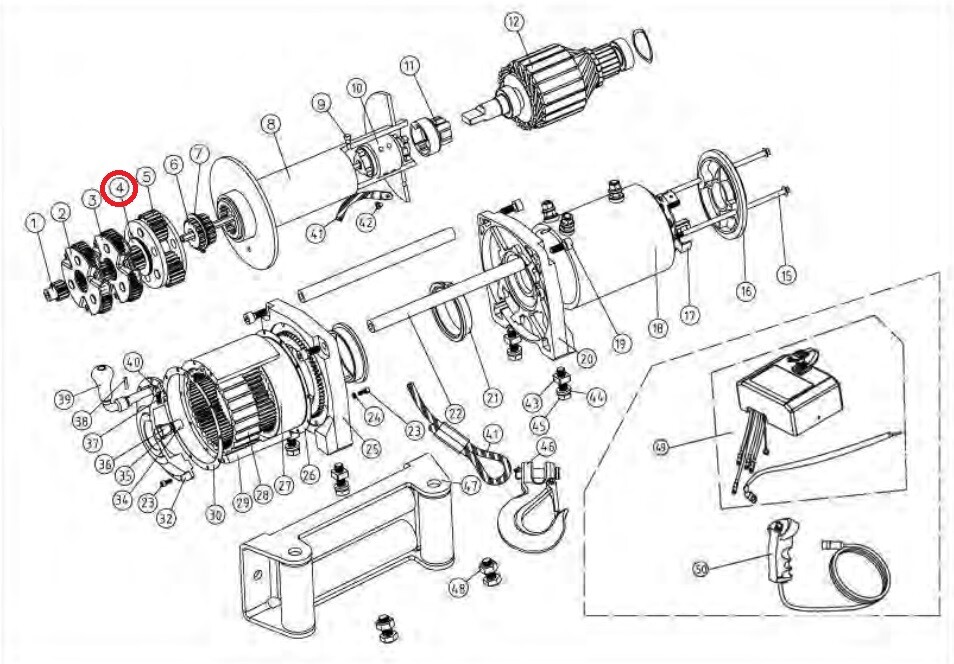 Smittybilt 97281-04 Washer 1.2MM for XRC8 Winch