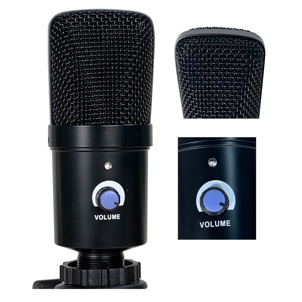 USB Microphone Condenser Kit Complete Set For Chatting Recording iPhone Mic USA