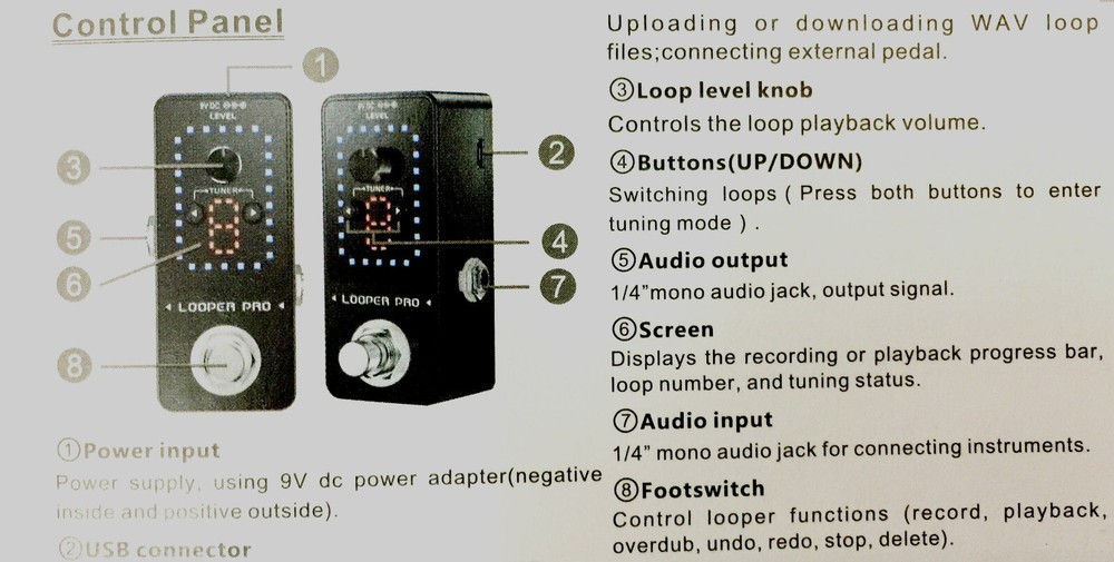 Haze LOOPER PRO, Guitar Loop Pedal