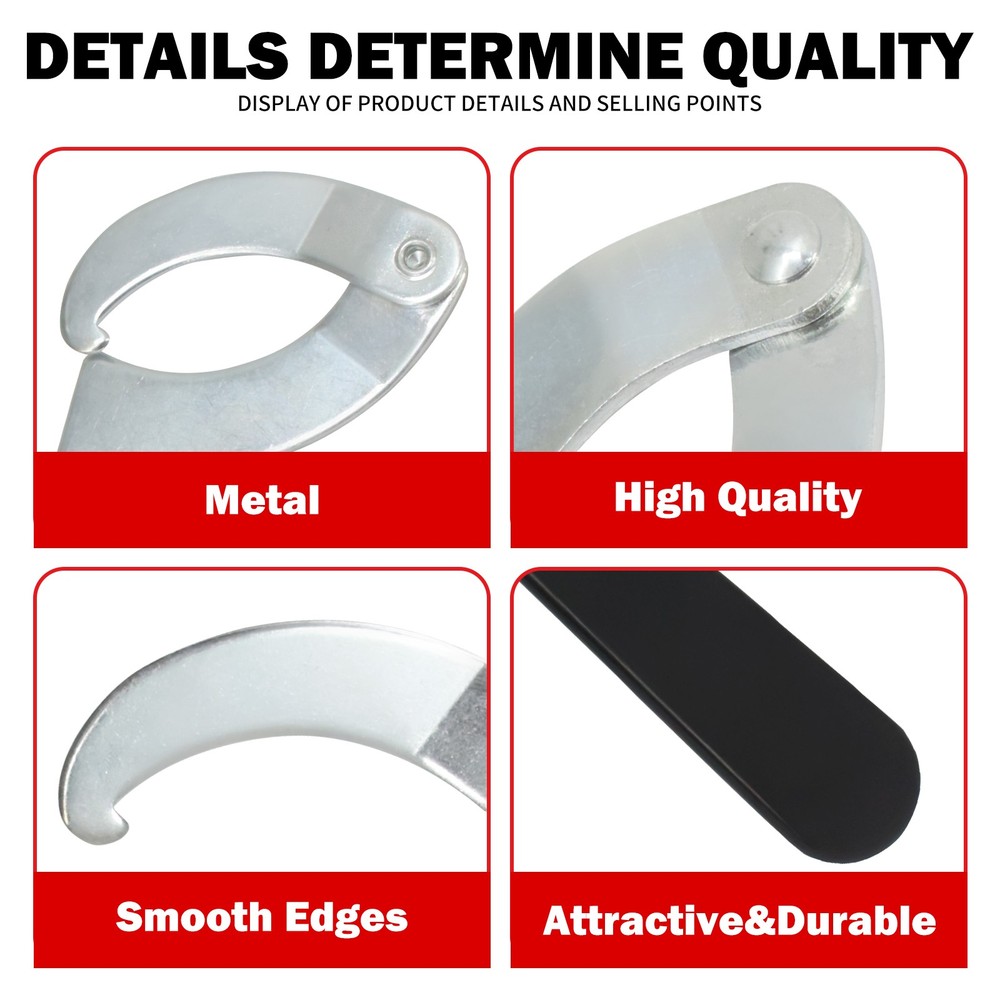 Motorcycle Adjustment Wrench Adjustable Coilover Shock Absorber Round C Spanner