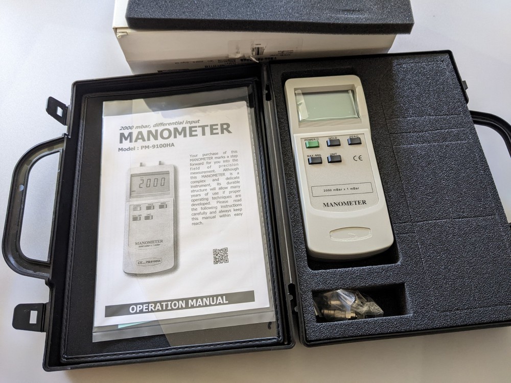 Differential Input Manometer OMEGA PM-9100HA. New Open Box