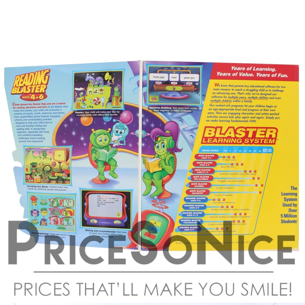 Reading Blaster(Age 4-6) CD-Rom Software (Mac/PC)