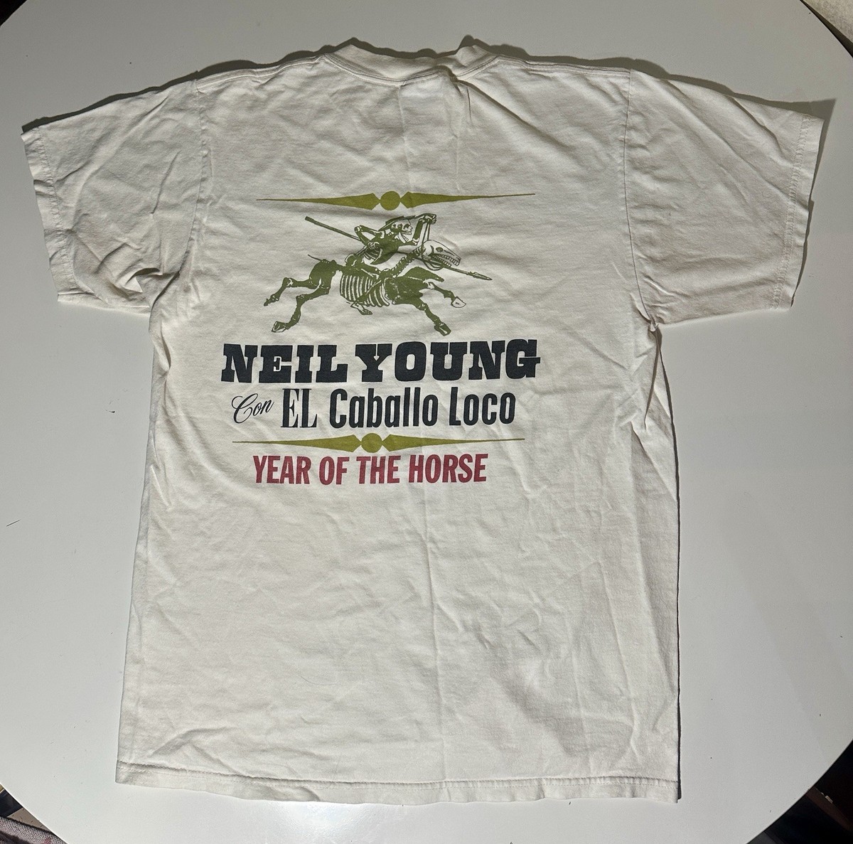 Vintage 1997 Neil Young And Crazy Horse Concert Medium T-Shirt Year Of The Horse