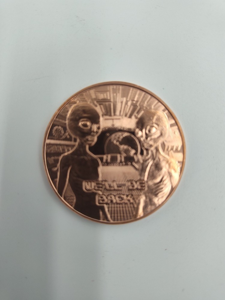 1 oz Copper Round -  Aliens "We'll be Back"