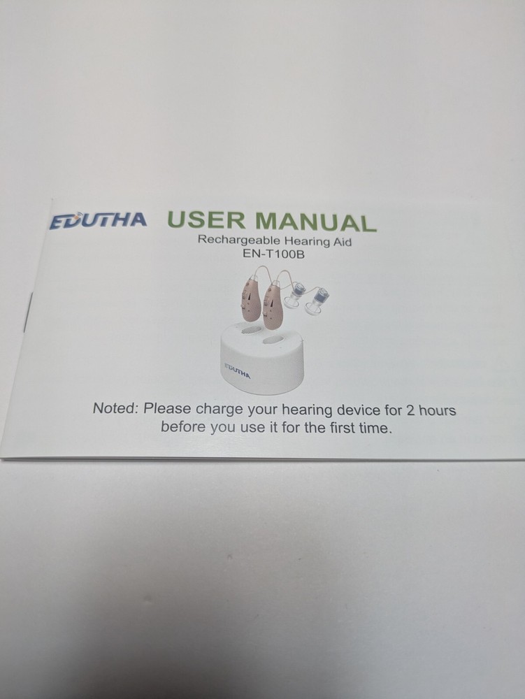 EDUTHA OTC Hearing Aids EN-T100B Rechargeable Champagne Color