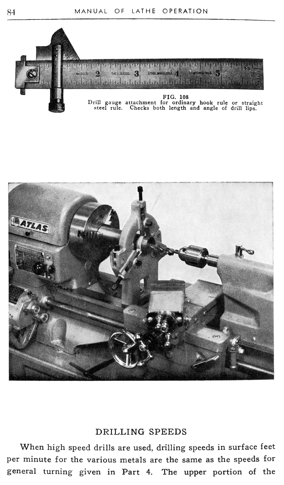Atlas Craftsman Manual of Metal Lathe Operation Book 12" Crossfeed Lever 0035
