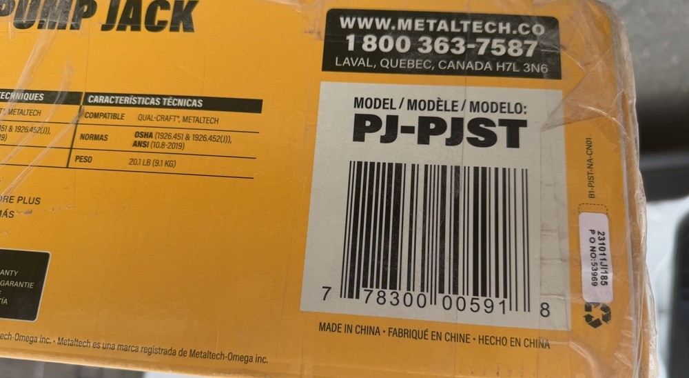 Metaltech Red Steel Pump Jack