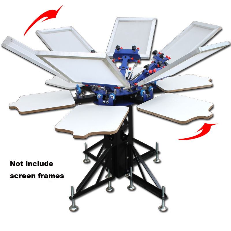 6 Color Screen Printing Kit Include Flash Dryer&13" Squeegee&16"x20" Frame New