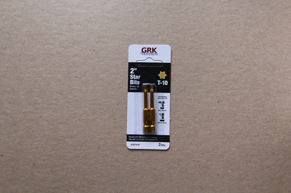 (3) GRK Fasteners 2" T-10 Star Bit 2-pk