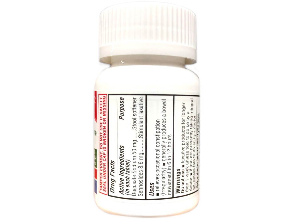 Leader Stool Softener + Stimulant Laxative 2-Pack 100 Ct Relieves Constipation