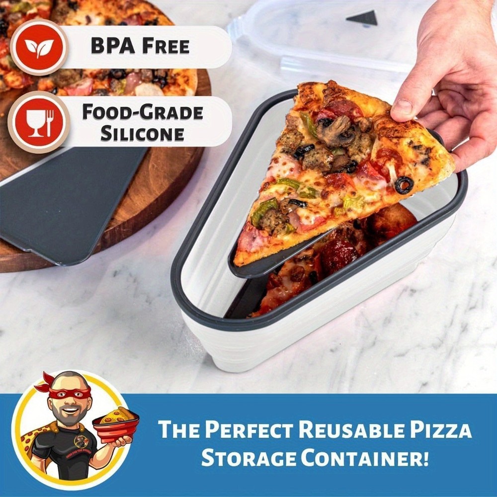 Ultimate Pizza Pack Storage Container Reusable Foldable Portable Microwavable!