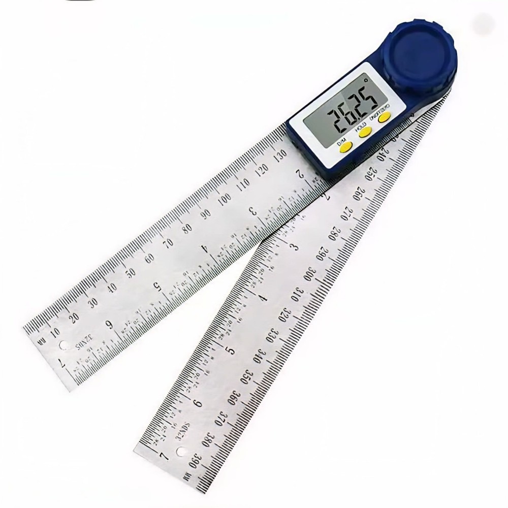 Digital Angle Finder Protractor Zeroing and Locking Function, 7-Inch Angle Ruler