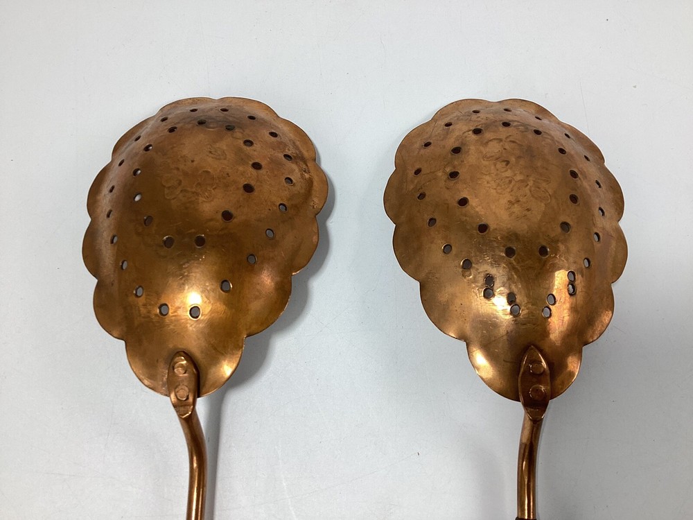 Anitque Russian Ukraine Copper Serving Spoon