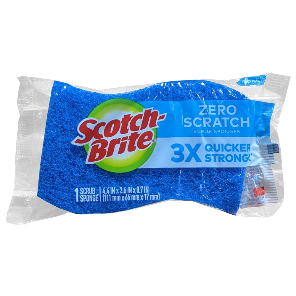 Scotch Brite Zero Scratch Scrub Sponges (10pack) 3M Individually Wrapped