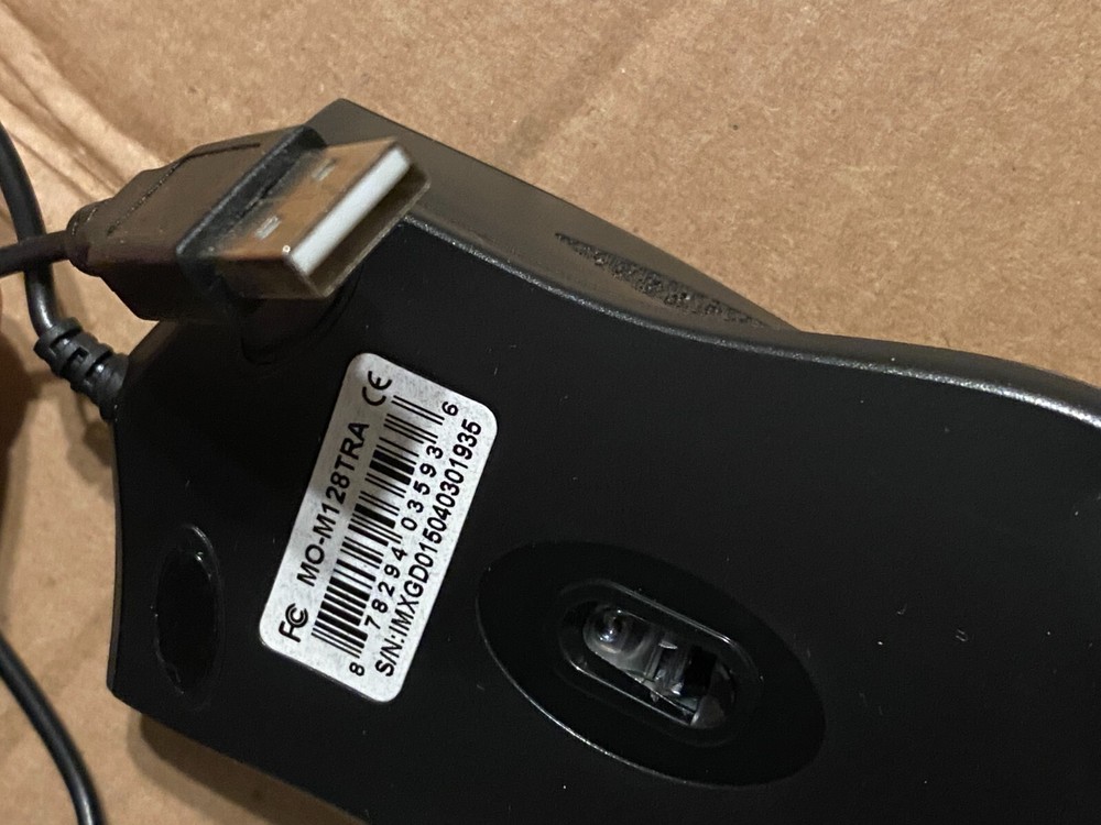 Brand New Transource Wired USB Optical Mouse for Laptop Desktop PC Mac Computer