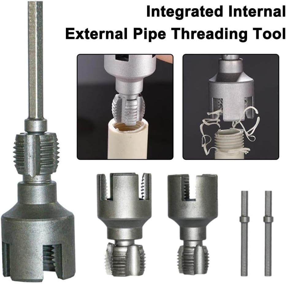 Integrated Internal&External Pipe Threading Tool, Dual-Function Pipe Thread Tool