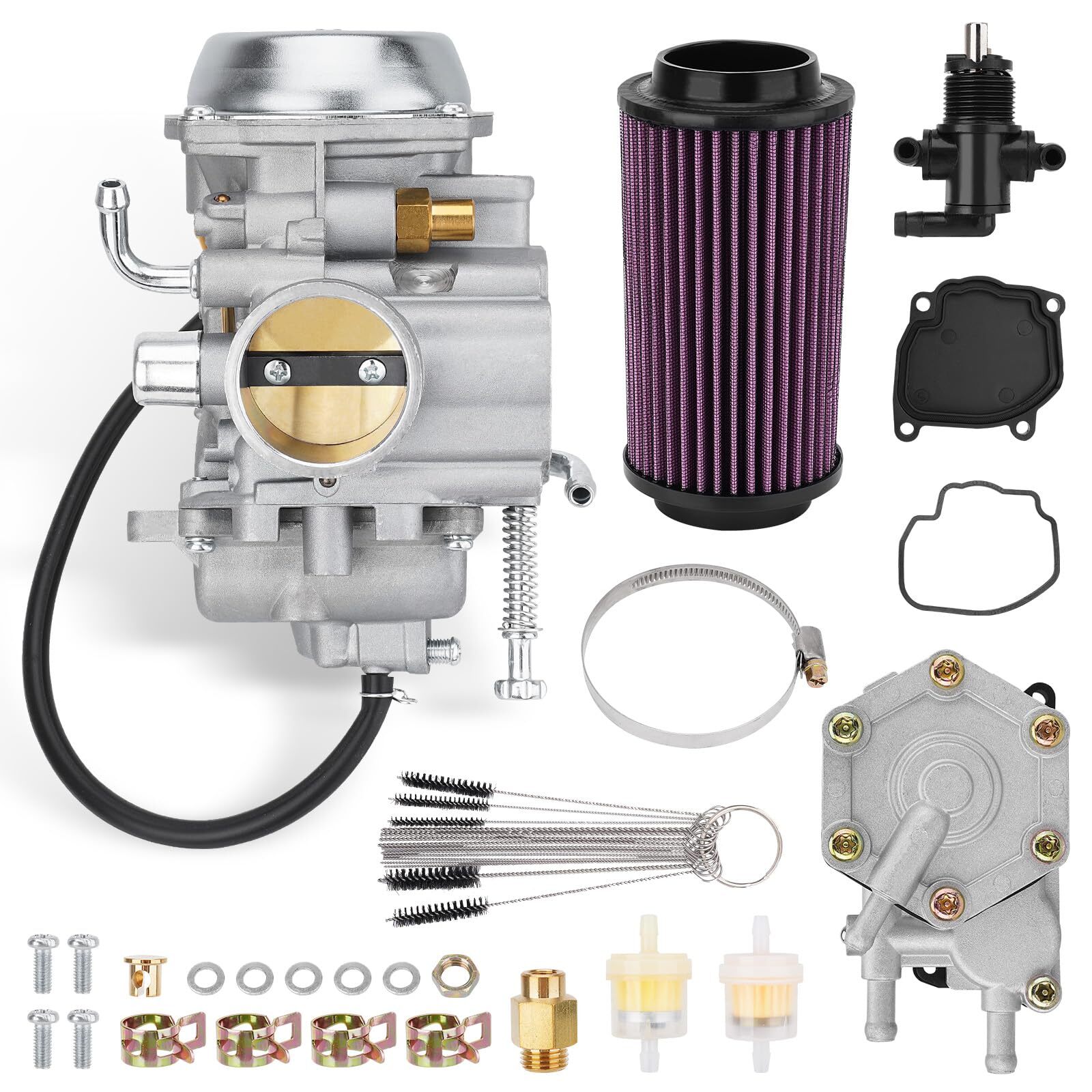 Carburetor w/Fuel Pump & Air Filter for Polaris Sportsman 500 4X4 HO 01-05 10-12