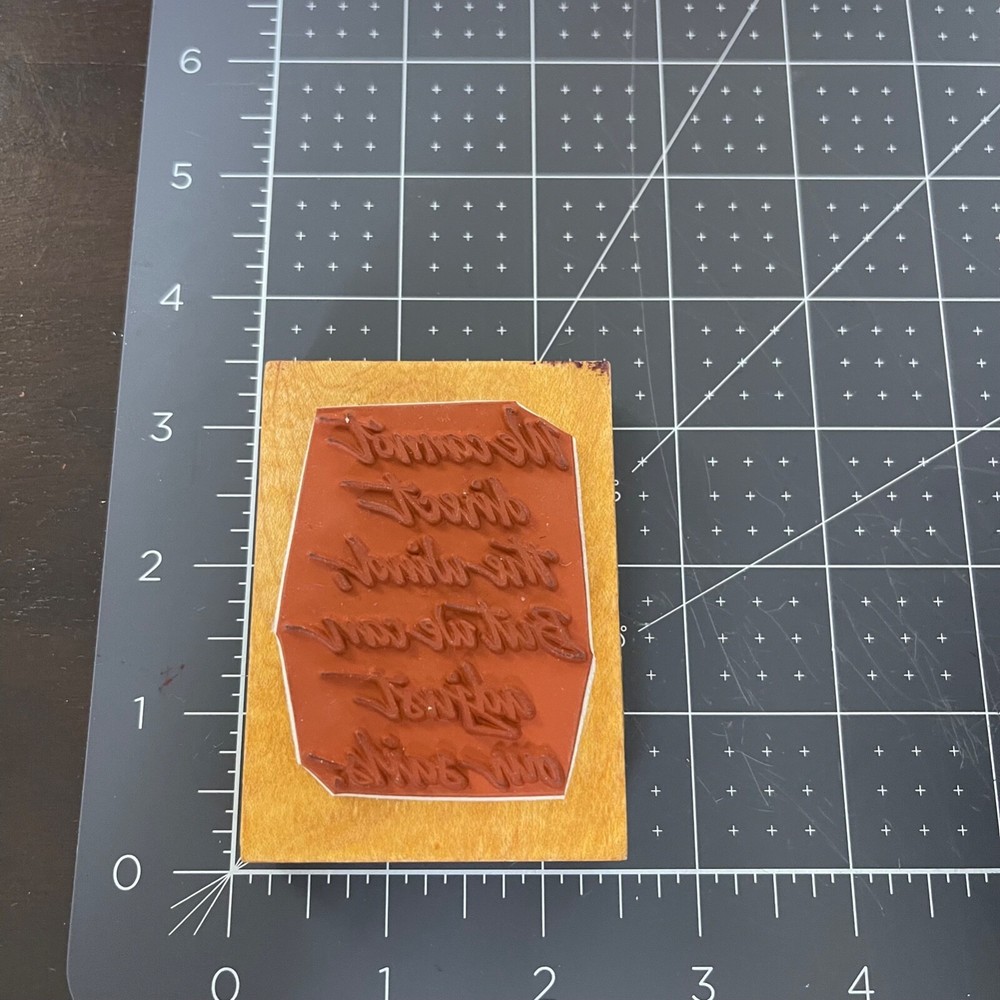Comotion We Cannot Direct The Wind…Adjust Our Sails Rubber Stamp