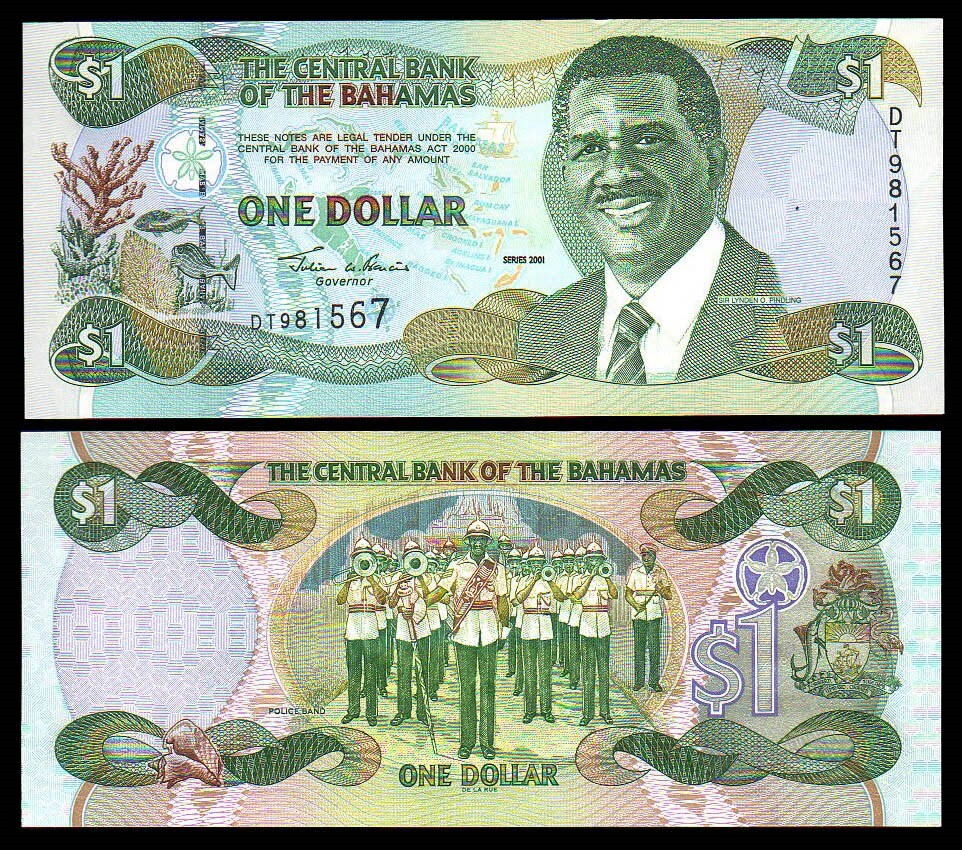 Bahamas 1 Dollar 2001 P69 UNCIRCULATED
