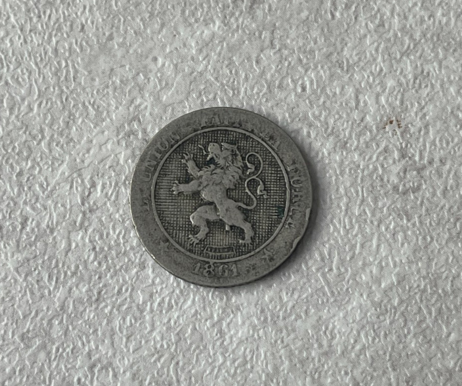 1861 Belgium 5 Centimes L2