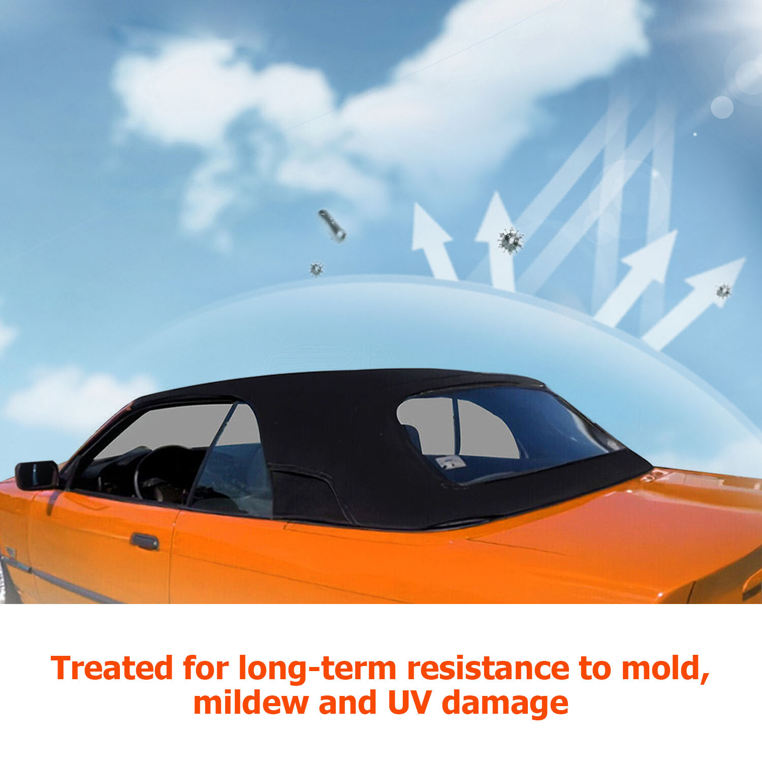 For 1994-1999 BMW E36 318i 323i 325i 328i Convertible Soft Top w/Plastic Window