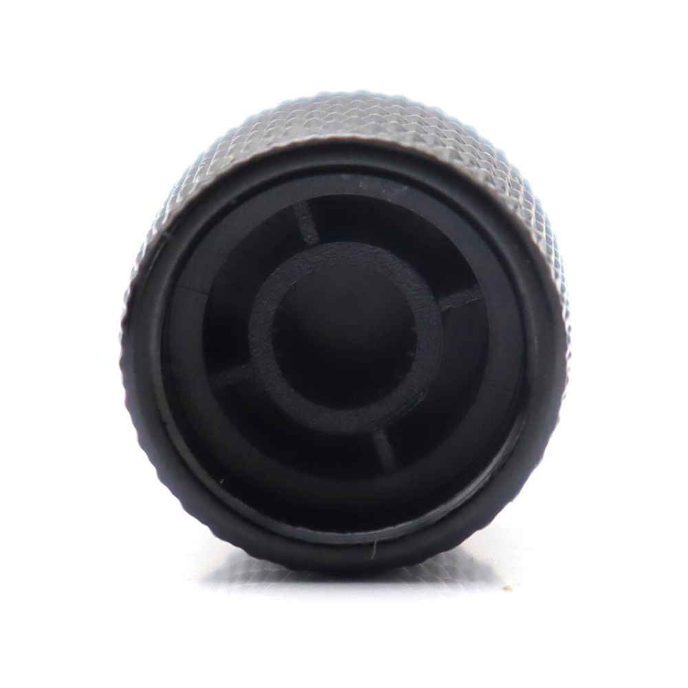 3 Pcs Metal Flat Top Electric Guitar/Bass Knobs Volume Tone Control Knobs Black