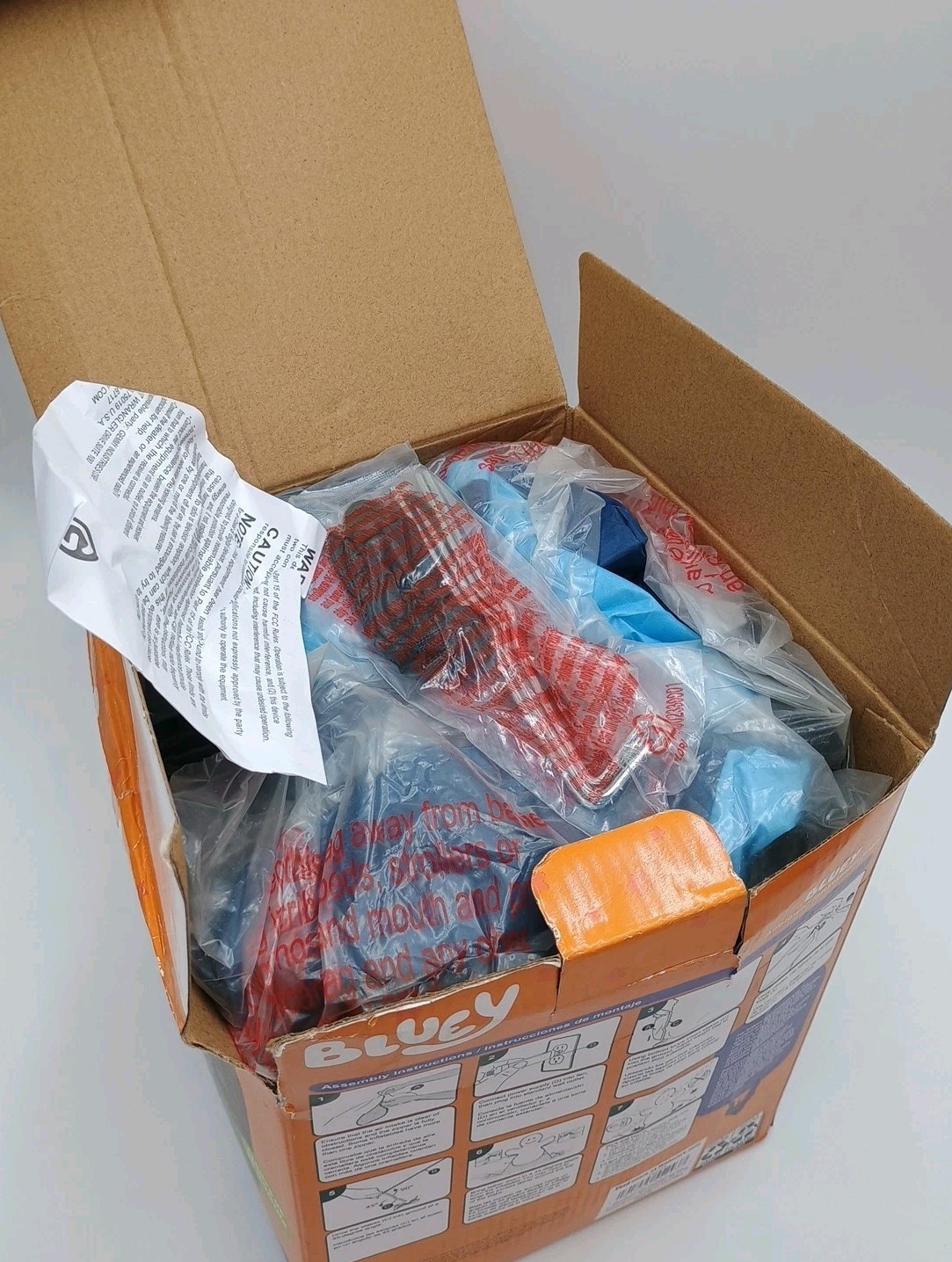 Bluey Halloween Inflatable Spider Costume 5ft New Damaged Box - See Description