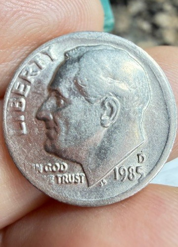 1985D Roosevelt Dime with DDO & In errors (VF) see Pic's