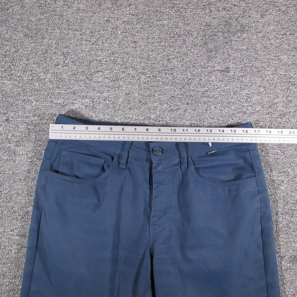 TravisMathew Pants Mens 32 Blue Golf Performance Stretch Flat Front Polyester